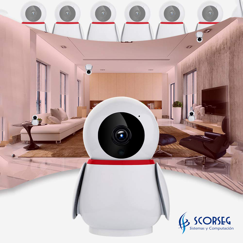 Camara Ip Wifi Seguridad Hd Giratoria Auto Seguimiento Altavoz Alta Resolucion Vigilancia