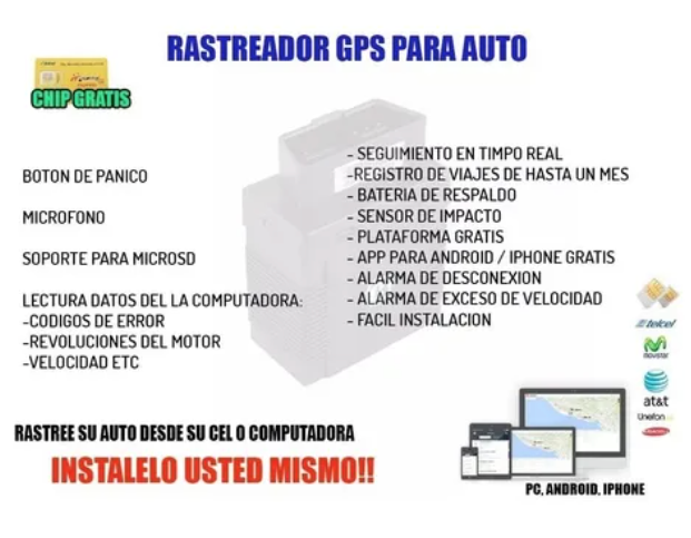 Gps Tracker Tk 306 Localizador Satelital Carros Autos Obd Cable Para Ocultar Plataforma 10 Años Chip Gratis Rastreador