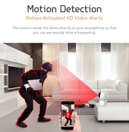 Camara Ip Wifi Seguridad Hd Vision Nocturna Alarma Sensor