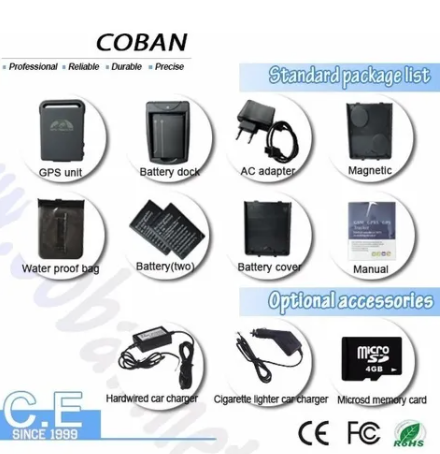 Localizador Gps Portatil Tk102 Rastreador Satelital Original